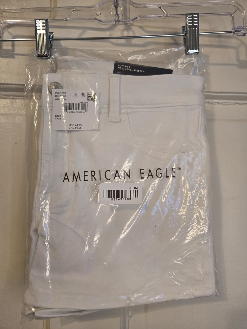 American Eagle Outfitters High-Rise White Women's Jeans Size 6